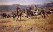 Charles M Russell When Law Dulls the Edge of Chance Spain oil painting reproduction